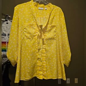 Yellow Polka Dot Blouse
